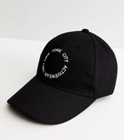 New Look Black Embroidered New York City Logo Cap